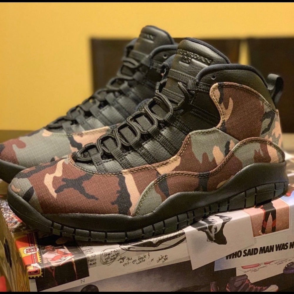 Air Jordan Retro 10 Woodland Camo